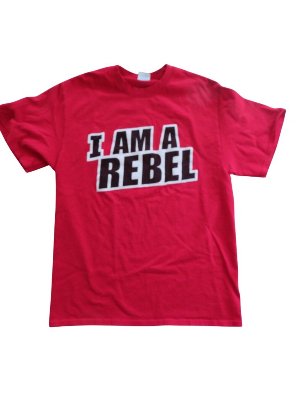Vintage UNLV University of Las Vegas T-Shirt I Am A Rebel Red M Cotton